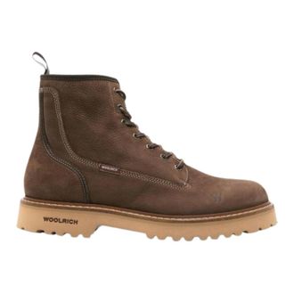 Woolrich Lace-up Boots, male, Brown, 8 1/2 UK, Main Combat Boots