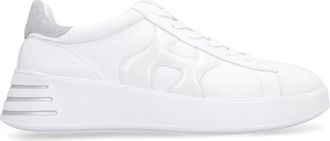 Hogan Sneakers, female, White, 6 UK, Rebel Leather Low-Top Trainers