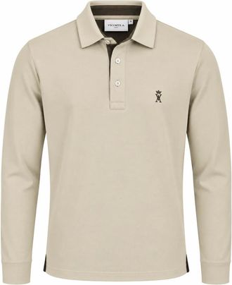 Vicomte A Polo a maniche lunghe - - Tops - Uomo - Beige - 2XL