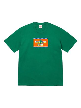 SUPREME T-shirt met logo - Groen
