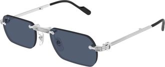Cartier Sunglasses, male, Gray, Size: 55 MM Ct0499S 002 Sunglasses