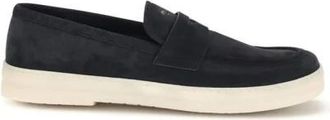 Prada Loafers, male, Blue, Size: 6 1/2 US Bos Taurus Slip-On Loafers