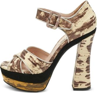 Miu Miu Sandali con plateau - Toni neutri