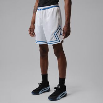 Nike Jordan Mens Jordan Sport Dri-FIT 7 Mesh Diamond Shorts in White | HF9910-102