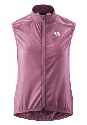 Gonso Funktionsweste GONSO Road Vest Wind W, Damen, Gr. 38, dunkellila, 100% Polyester, Westen Funktionsweste, Damen Weste, atmungsaktive Radweste, leichte 