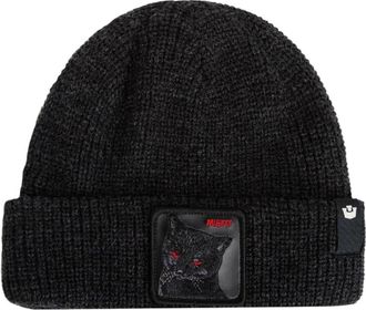 Goorin Brothers Misfit Cat Beanie - unisex - Hoeden - Zwart - ONE Size - Accessoires