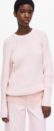 H&M Rib-knit Jumper in Light Pink at Nordstrom, Size Xx-Large