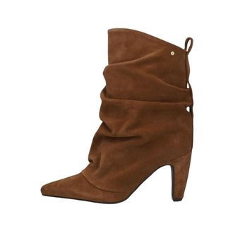 Bronx Schoenen, Dames, Bruin, 39 EU, Leer, Low-Jadey Enkellaarsjes