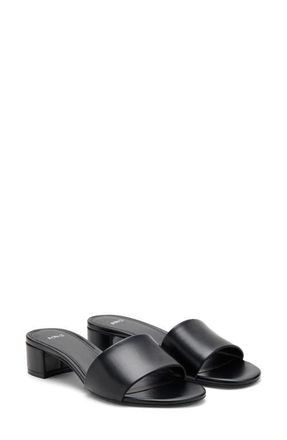 Mango Slide Sandal in Black at Nordstrom, Size 6.5Us