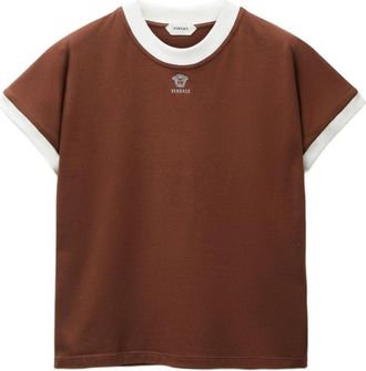 Versace Brown Crew Neck T-Shirt