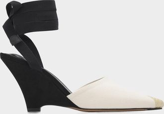 Jacquemus The High Espadrilles Colorblocked Wedge Mules