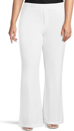 Mod-o-doc Long Straight Leg Pants Womens Casual Pants White : XS, Polyester/Rayon/Spandex