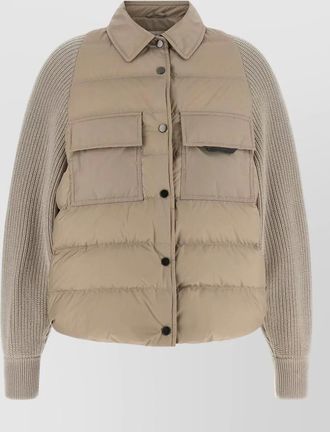 Brunello Cucinelli quilted down parka coat