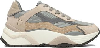 Philippe Model Beige Leren Slip-On Sneakers - Dames - Sneakers - Veelkleurig - 39 EU - Leer - Schoenen