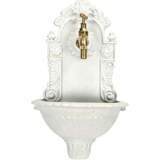 OEM Fuente De Pared De Hierro Fundido Para Jard&iacute;n Con Grifo Dorado Retro