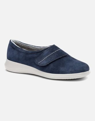 Hotter Womens Wrap Womens Slippers - Navy - Size: 8