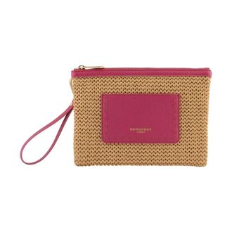 Pourchet Dames, Tassen, Roze, Maat: ONE Size Leer