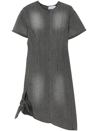 Remain Denim jurk met geknoopt detail - Grijs