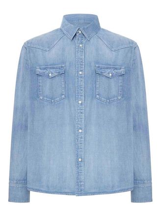 Visvim Denim Shirt With Snap Buttons