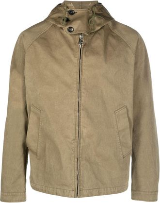 Ten c lightweight hooded jacket - men - Fabric - 52 - Green