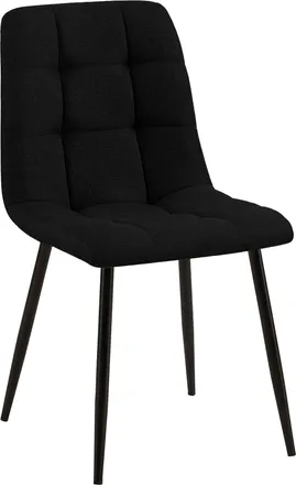 Clp Silla De Comedor Tilde Tela Negro