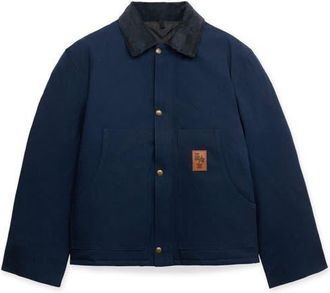 Fortela Vintage Cotton Jacket in Blue at Nordstrom, Size X-Large