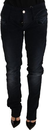 Acht Washed Cotton Low Waist Loose Fit Trousers Womens Jeans