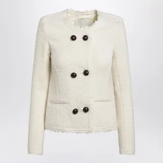 Isabel Marant Giacca Suely in boucl&egrave; ecru