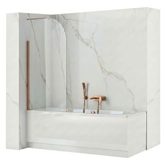 Rea Mampara De Ba&ntilde;o Rea Travis Brush Copper 80