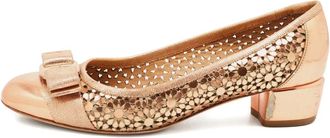 Ferragamo Pumps Vara con fiocco - Oro