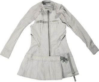 Hyein Seo cotton pleated dress - Grigio