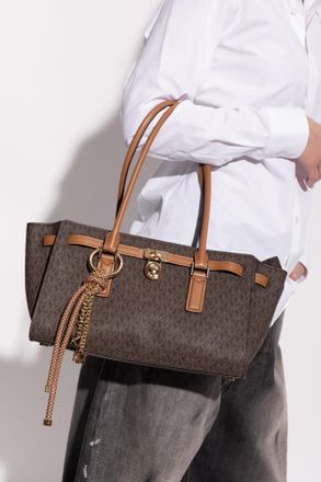 Michael Michael Kors Shoulder Bag Hamilton Moderne, Womens, Brown