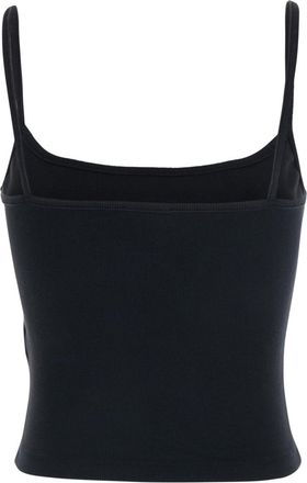Diesel Womens Top Dlogo Black Cotton Tops