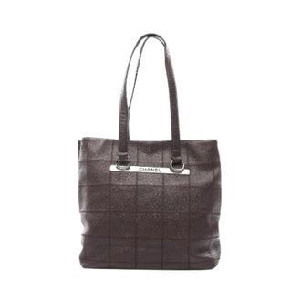 Chanel Borsa shopper Pre-owned in pelle di vitello martellata Chocolat Bar - - Pre-owned - Donna - Marrone - ONE SIZE