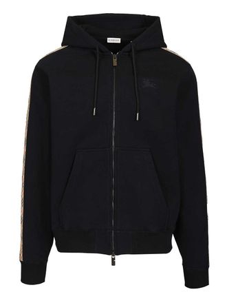 Burberry Cotton Sweatshirt Sweatshirts Blu-Uomo
