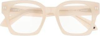 Off-white 50mm Square Reading Glasses in Light Beige at Nordstrom Rack