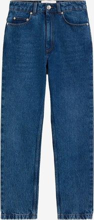 Ami Verk&uuml;rzte Jeans mit geradem Bein und hoher Taille aus Baumwolle