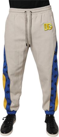Dolce & Gabbana Joggingbroeken - Heren - Sweatpants - Veelkleurig - L - Katoen - Broeken