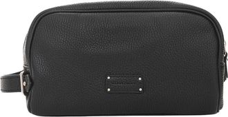 Alberto Luti Beauty Case - Heren - Toilettassen - Zwart - ONE Size - Leer - Tassen