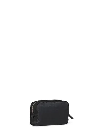 Fendi FF Zucca Technical Canvas Pouch - Black