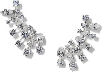 Nadri Hollywood Cluster Ear Climbers in Rhodium at Nordstrom