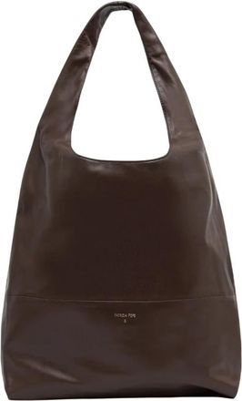 Patrizia Pepe Hobo Bag - Dames - Schoudertassen - Bruin - ONE Size - Leer - Tassen