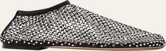 CHRISTOPHER ESBER Minette Crystal Net Slippers
