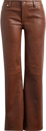 Frame Denim The Leather Rodeo Bootcut Pants in Cedar at Nordstrom, Size 24
