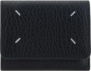 Maison Margiela Leren sleuteletui - Dames - Portefeuilles - Zwart - ONE Size - Leer - Accessoires