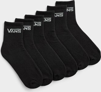 Vans Womens Padded ribbed ankle socks 6-pack