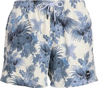 BOSS Shorts a fiori con coulisse - Bianco