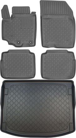 OEM Suzuki Sx4 S-cross Ii Crossover De 09.2013 A 01.2020 Set - Alfombrillas Para Coche + Alfombrilla Para Maletero