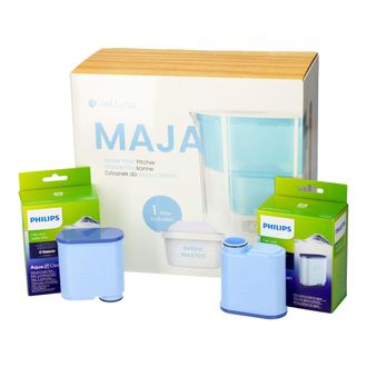 OEM Jarra Seltino Maja + 2x Filtros Philips Saeco Aquaclean Ca6903