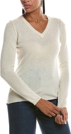 Fort&eacute; Cashmere Basic V-Neck 100% Cashmere Pullover